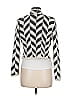 August Silk Chevron-herringbone Ivory Cardigan Size M - photo 2
