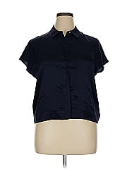 Atm Short Sleeve Silk Top