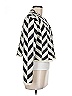 August Silk Chevron-herringbone Ivory Cardigan Size M - photo 4
