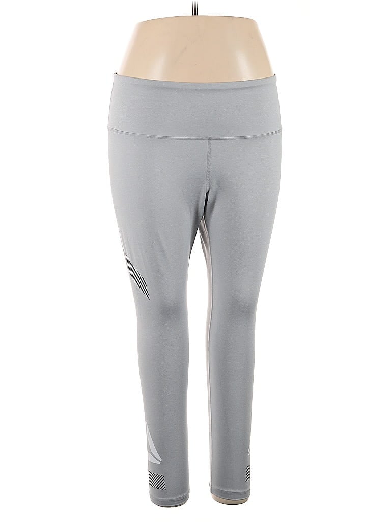 Pre-owned Reebok Active Pants In Gray