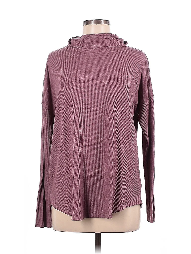 Pre-owned A New Day Long Sleeve Top Purple Cowl Neck Tops