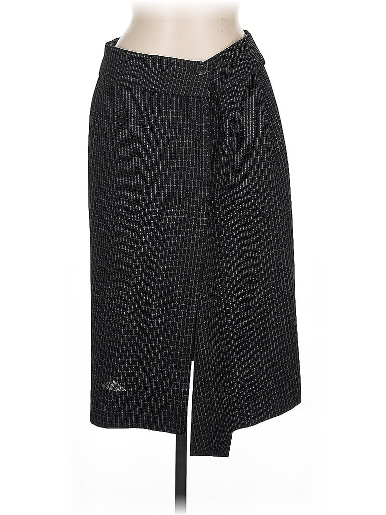 Giorgio Armani Houndstooth Black Formal Skirt Size EU (IT) 44 / US 8 - photo 1