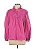 Xirena 100% Cotton Pink Long Sleeve Blouse Size L - photo 1