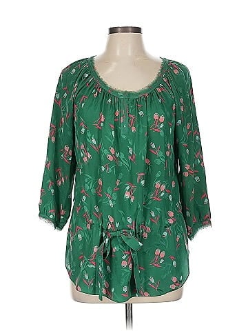 Rebecca Taylor 3/4 Sleeve Silk Top (view 1)