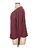 Socialite Tweed Burgundy Pullover Sweater Size XL - photo 5