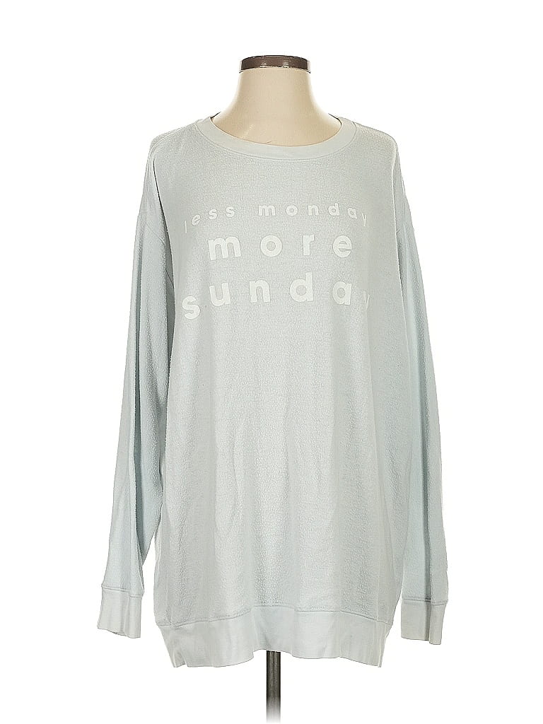 Wildfox Silver Blue Sweatshirt Size S - photo 1