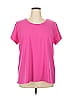 Belle By Kim Gravel Pink Short Sleeve T-Shirt Size XL - photo 1