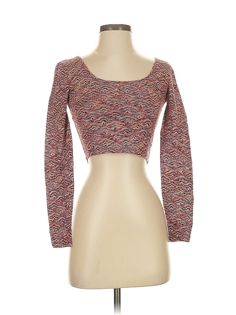 Billabong Burgundy Long Sleeve Top Size XS - photo 1