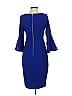Calvin Klein Solid Blue Cocktail Dress Size 4 - photo 2