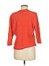 August Silk Orange Red Cardigan Size M - photo 2