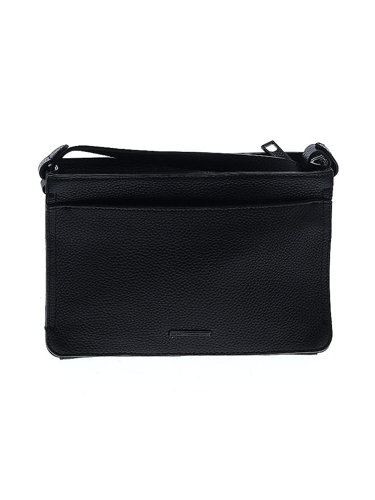 Rebecca Minkoff 100% Leather Solid Black Leather Crossbody Bag One size - photo 1