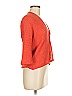 August Silk Orange Red Cardigan Size M - photo 4