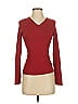 Arden B. Burgundy Red Long Sleeve Top Size S - photo 1
