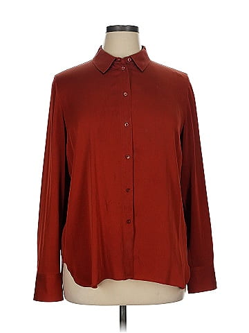 Vince. Long Sleeve Silk Top (view 1)