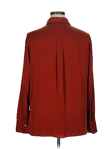 Vince. Long Sleeve Silk Top (view 2)