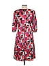 Bisou Bisou 100% Polyester Print Pink Cocktail Dress Size 12 - photo 2