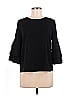 LUCCA Black 3/4 Sleeve Top Size M - photo 1
