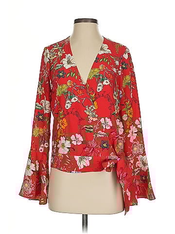 Parker Long Sleeve Silk Top (view 1)