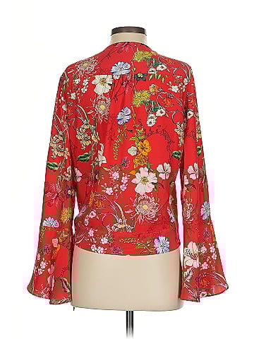 Parker Long Sleeve Silk Top (view 2)