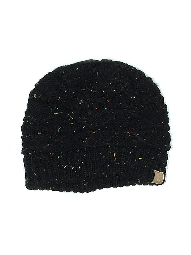 Pre-owned Sonoma Goods For Life Beanie Hat In Black