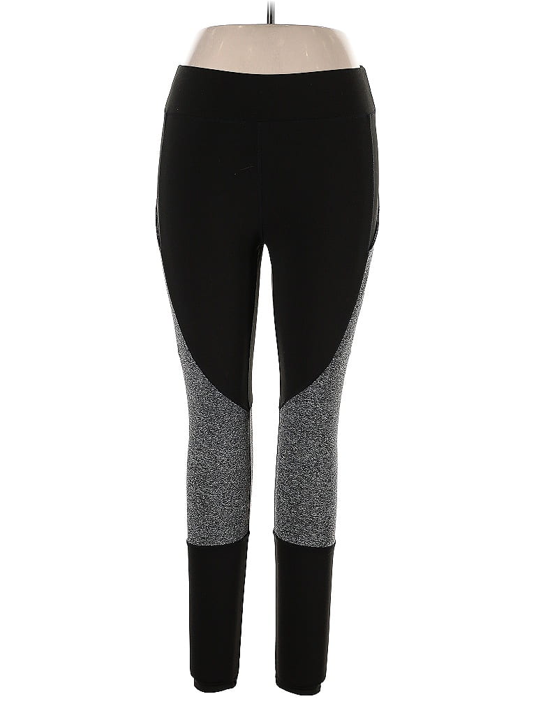 Pre-owned Pop Fit Active Pants In Black