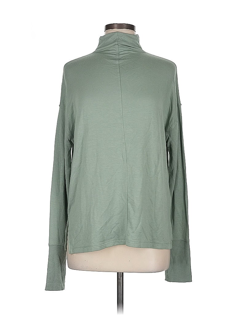 Pre-owned Cynthia Rowley Tjx Long Sleeve Turtleneck In Green