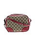 Gucci 100% Canvas Burgundy Red GG Canvas and Leather Mini Bree Crossbody Bag One size - photo 1