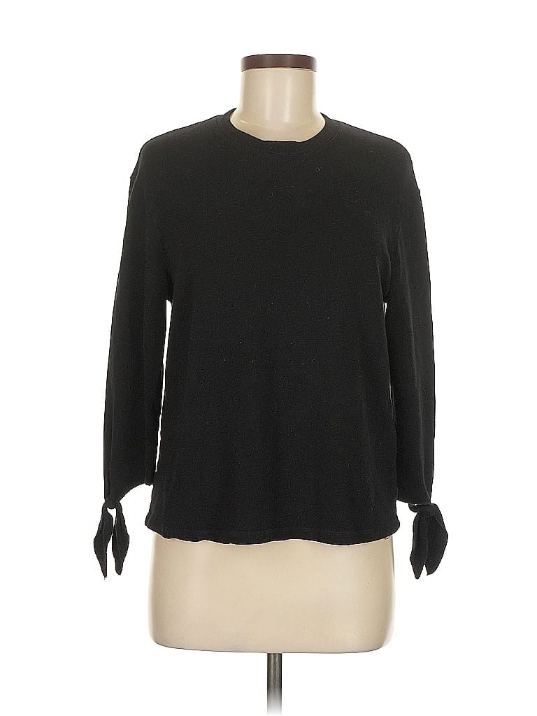 Pre-owned Monrow Pullover Sweater In Black