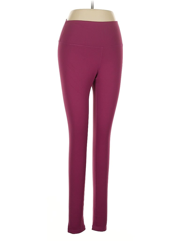 Pre-owned Zella Active Pants In Burgundy