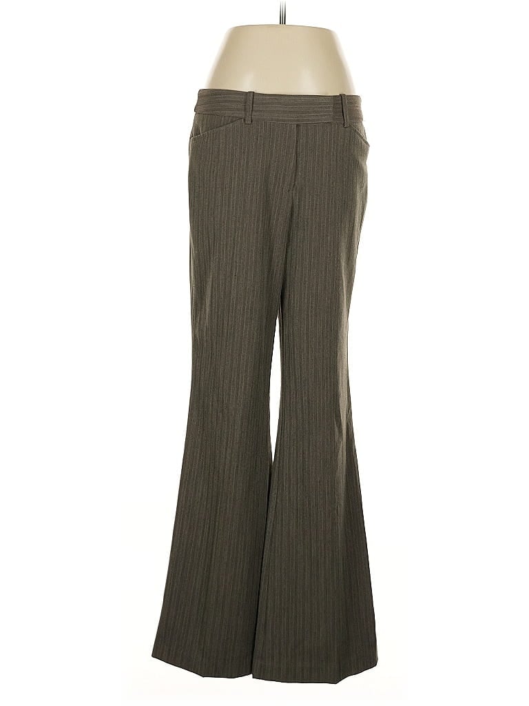 George Chevron-herringbone Gray Dress Pants Size 8 - photo 1