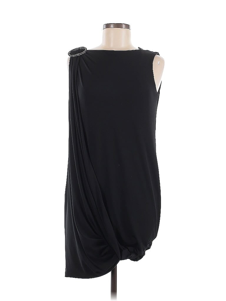 Maggy London Solid Black Cocktail Dress Size 6 - photo 1