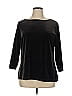 Chico's Design Black 3/4 Sleeve Top Size XL - photo 1