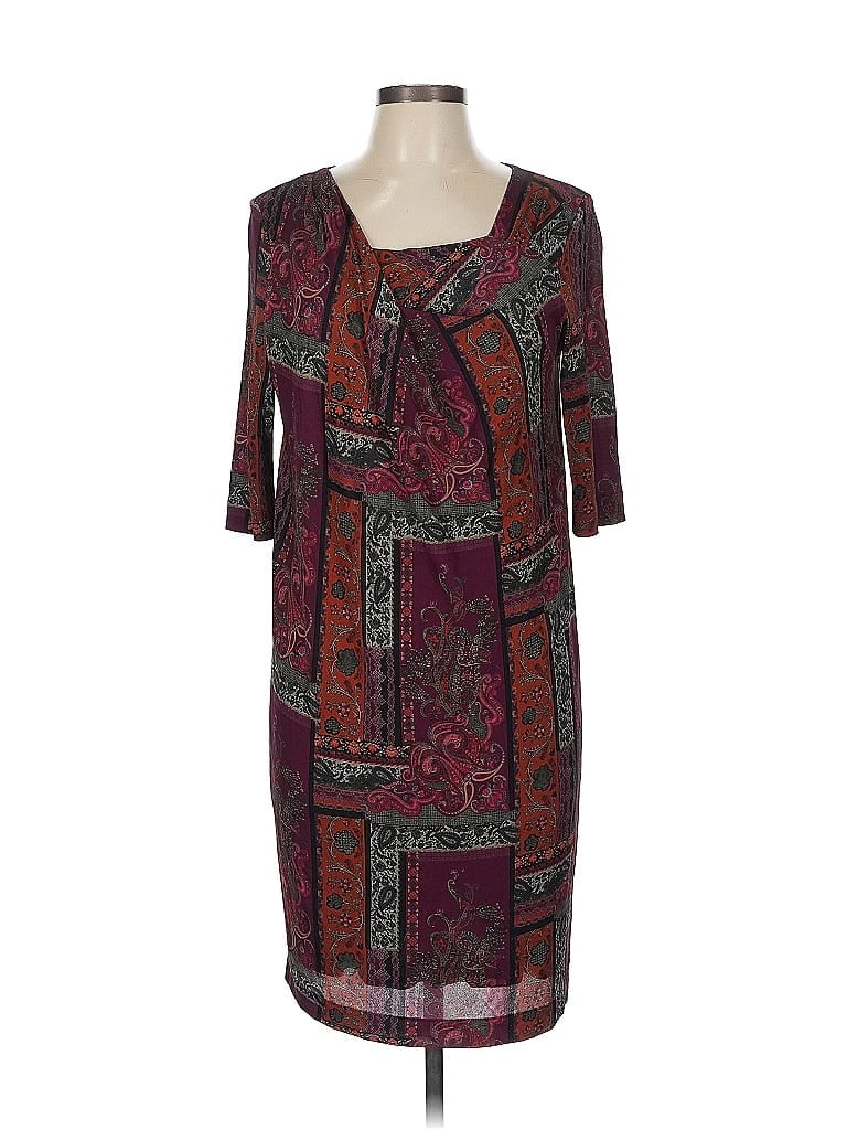 ETRO Paisley Burgundy Casual Dress Size EU (IT) 46 / US 10 - photo 1