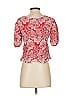 Solitaire 100% Rayon Red Short Sleeve Blouse Size S - photo 2