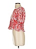 Solitaire 100% Rayon Red Short Sleeve Blouse Size S - photo 5