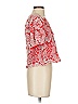 Solitaire 100% Rayon Red Short Sleeve Blouse Size S - photo 4