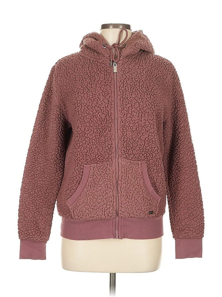Pre-owned Marc New York Zip Up Hoodie In Burgundy