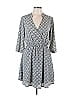 Xhilaration 100% Polyester Chevron-herringbone Gray Casual Dress Size L - photo 1