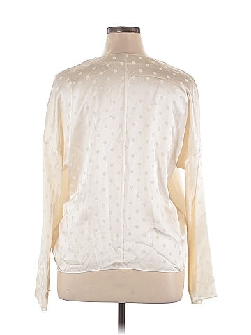 Vince. Long Sleeve Silk Top (view 2)