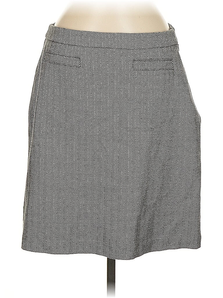 Pre-owned Talbots Outlet Formal Skirt In Gray