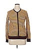 Ann Taylor Factory 100% Cotton Plaid Brown Cardigan Size XL - photo 1