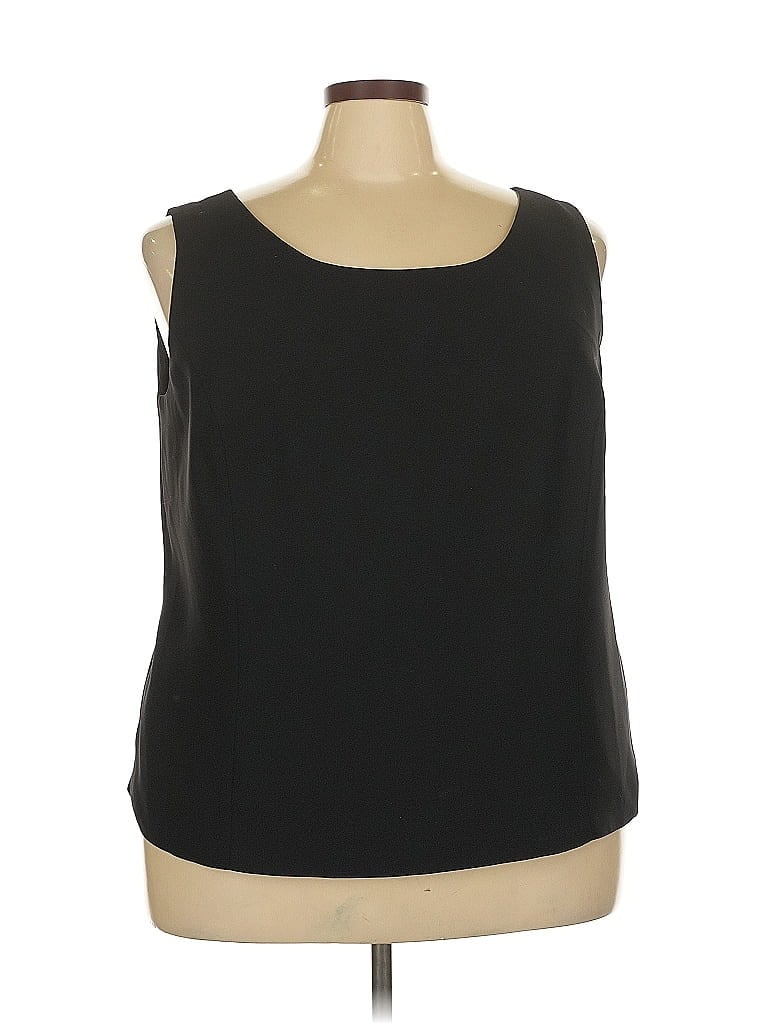 Le Suit Black Sleeveless Blouse Size 24 - photo 1