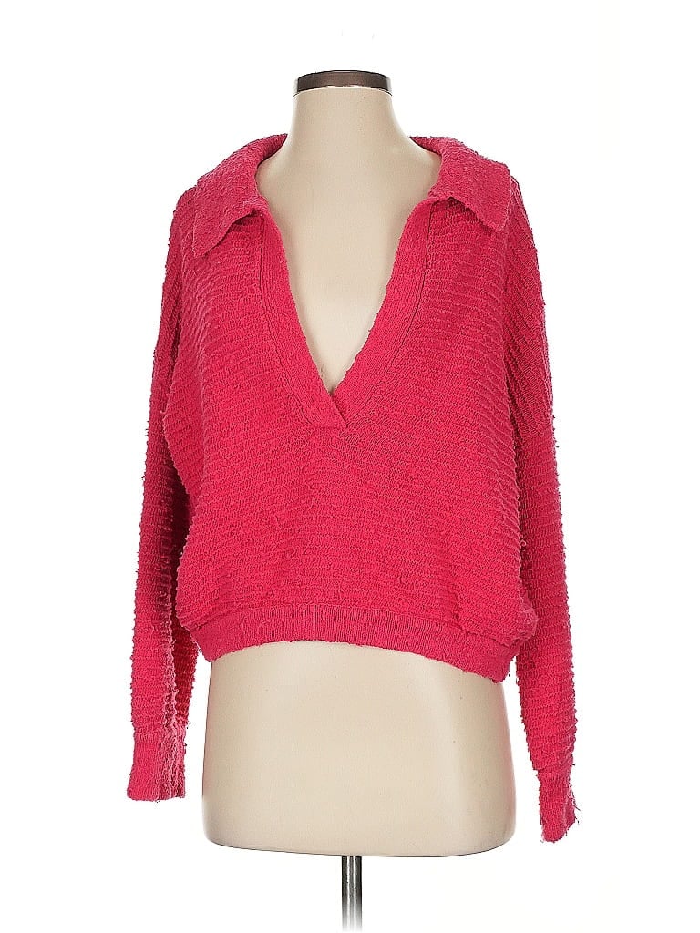 FP BEACH Pink Pullover Sweater Size S - photo 1