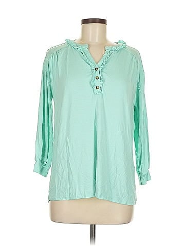 Crown & Ivy Long Sleeve Henley (view 1)