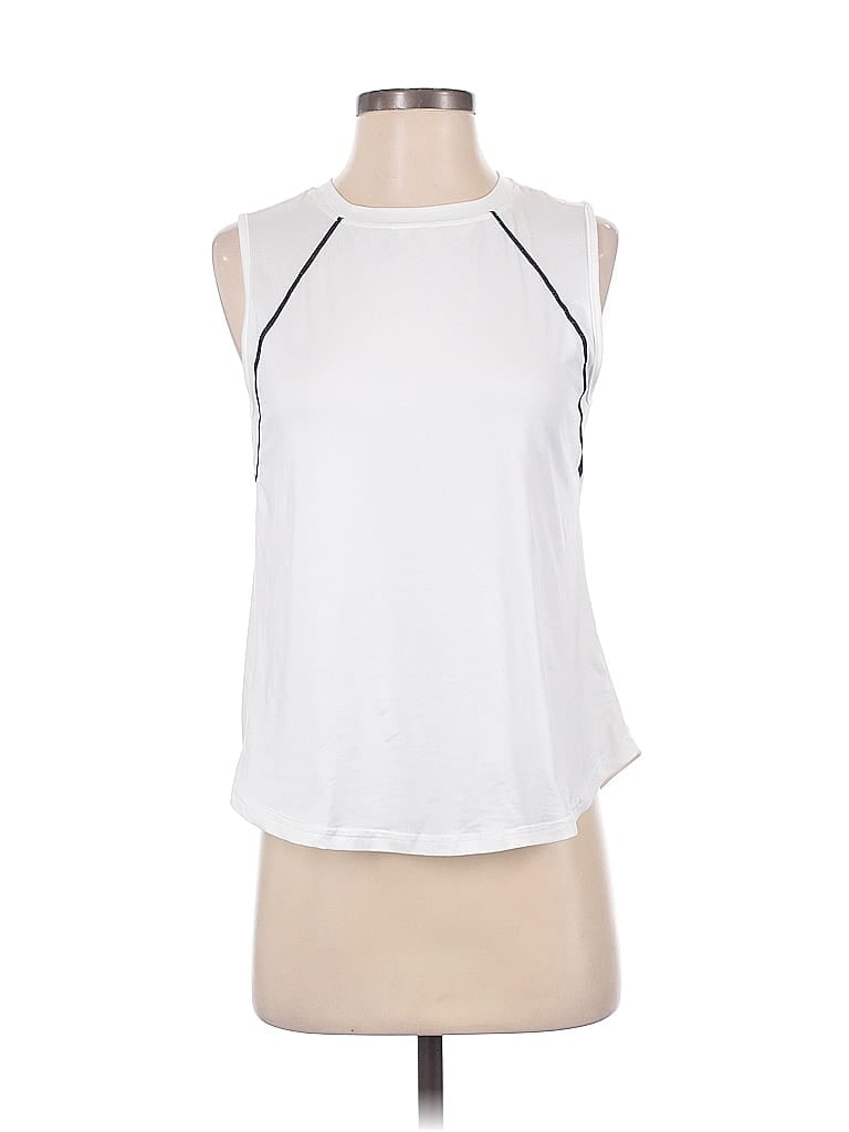 Terez White Sleeveless T-Shirt Size XS - photo 1