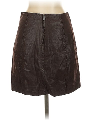 Free People Faux Leather Skirt (view 2)