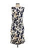 St. John Animal Print Blue Cocktail Dress Size 4 - photo 2