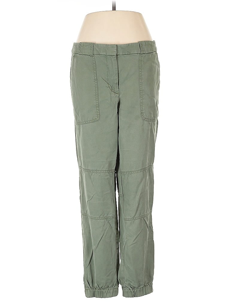 Pre-owned Ann Taylor Loft Cargo Pants In Green