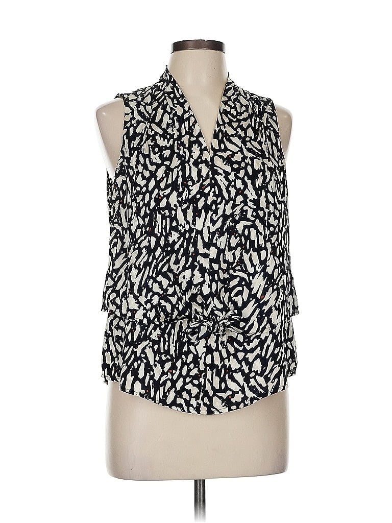Pre-owned Nic + Zoe Sleeveless Blouse In White