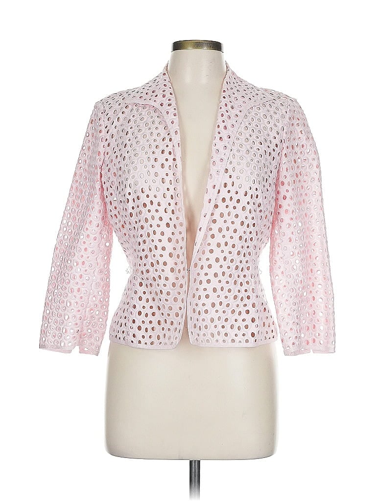 Carlisle 100% Cotton Polka Dots Pink Blazer Size 10 - photo 1